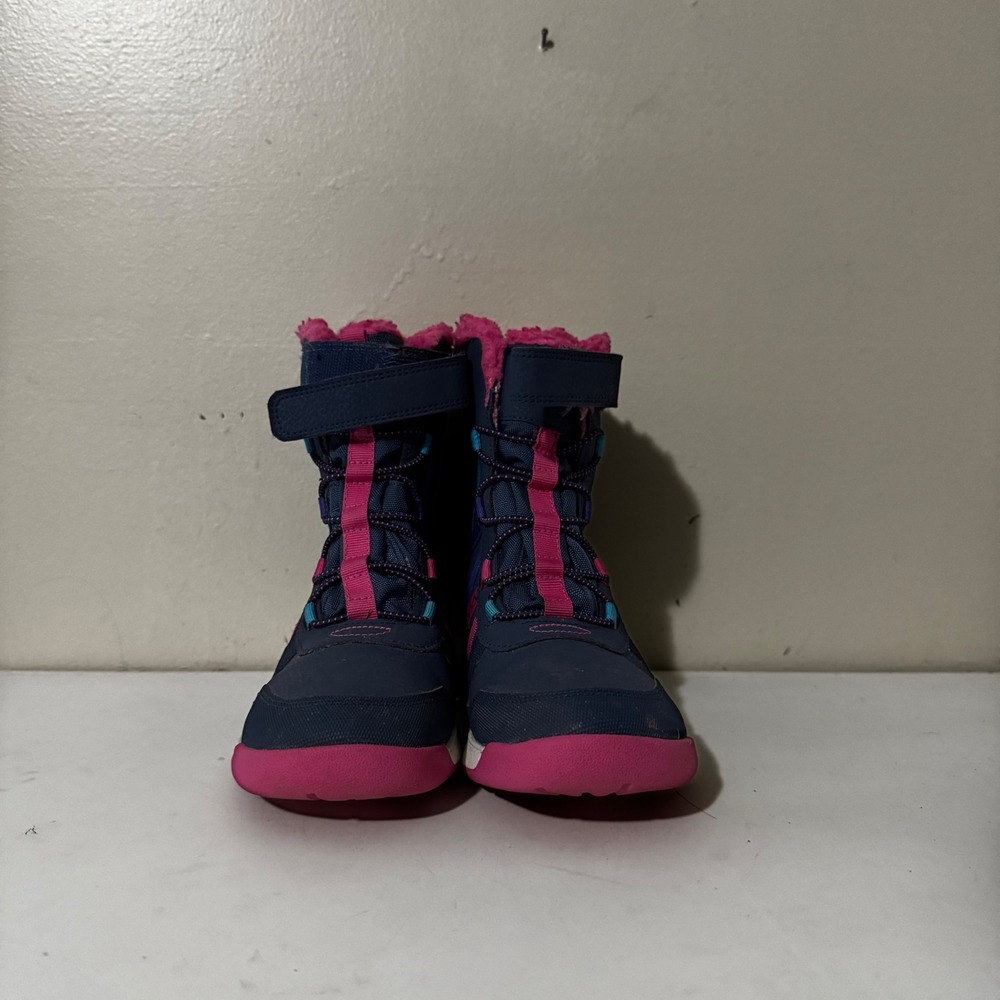 Merrell Kids Snow Waterproof Winter Boots Navy Pink Size 2M